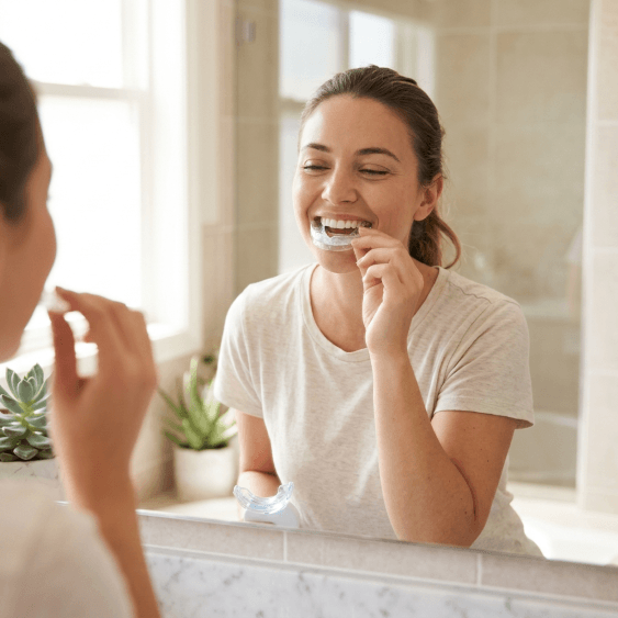 at home whitening